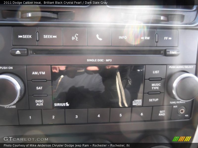 Brilliant Black Crystal Pearl / Dark Slate Gray 2011 Dodge Caliber Heat