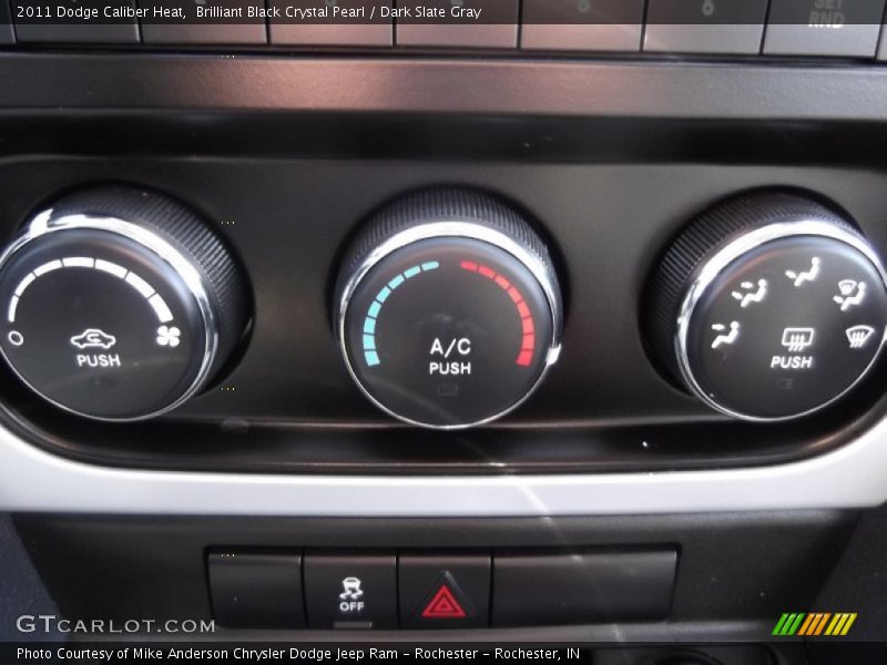 Brilliant Black Crystal Pearl / Dark Slate Gray 2011 Dodge Caliber Heat