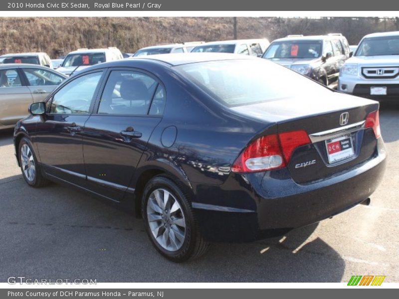 Royal Blue Pearl / Gray 2010 Honda Civic EX Sedan