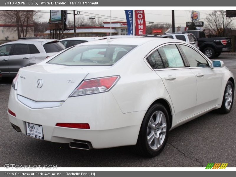 White Diamond Pearl / Parchment 2010 Acura TL 3.5