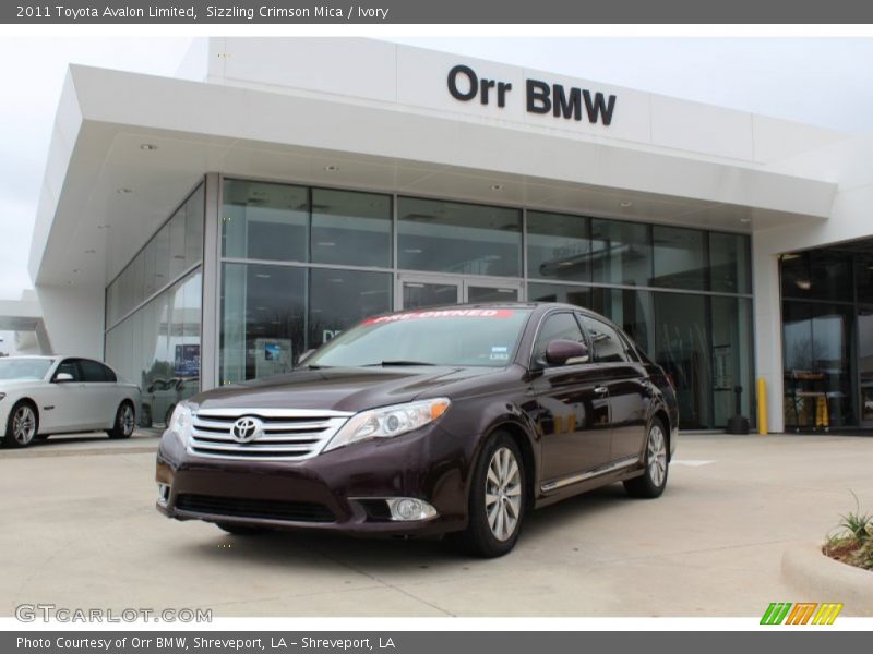 Sizzling Crimson Mica / Ivory 2011 Toyota Avalon Limited