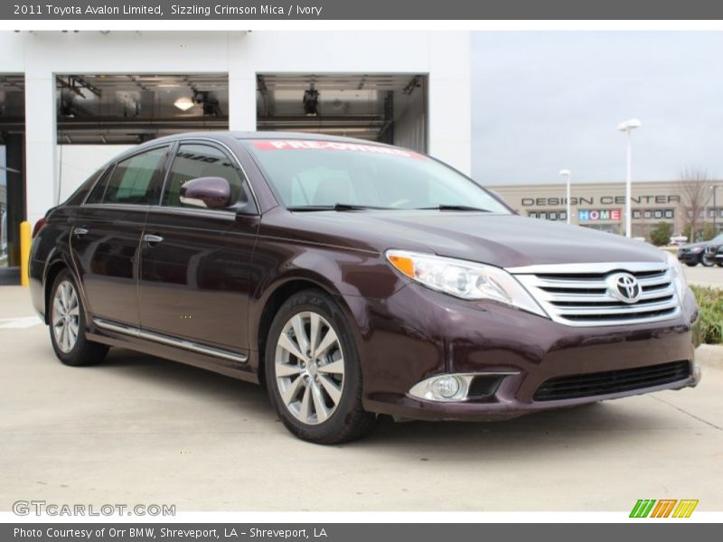 Sizzling Crimson Mica / Ivory 2011 Toyota Avalon Limited