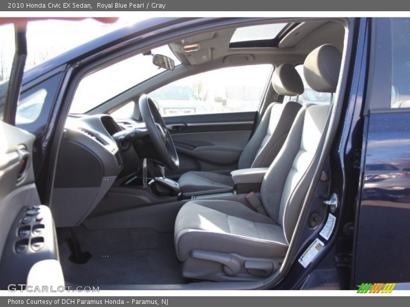 Royal Blue Pearl / Gray 2010 Honda Civic EX Sedan