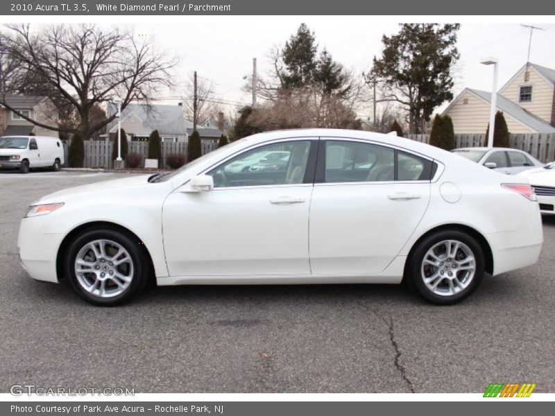 White Diamond Pearl / Parchment 2010 Acura TL 3.5