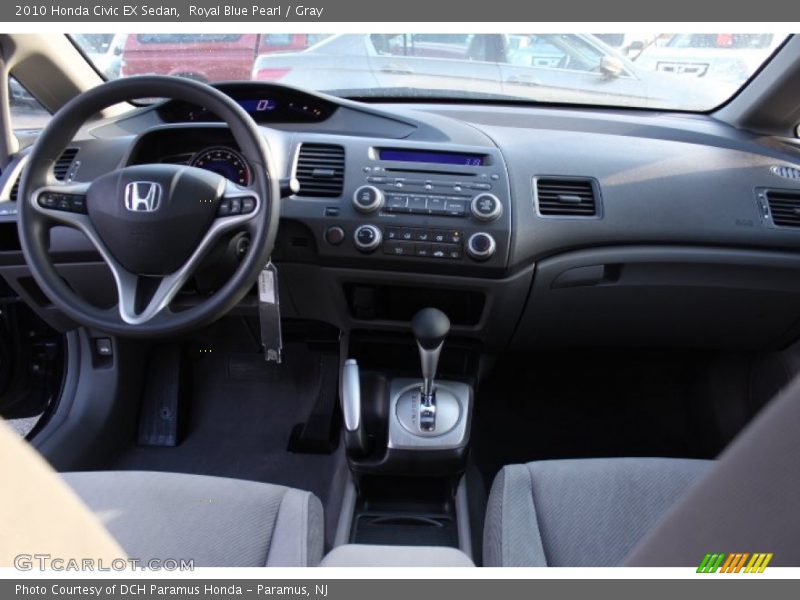 Royal Blue Pearl / Gray 2010 Honda Civic EX Sedan