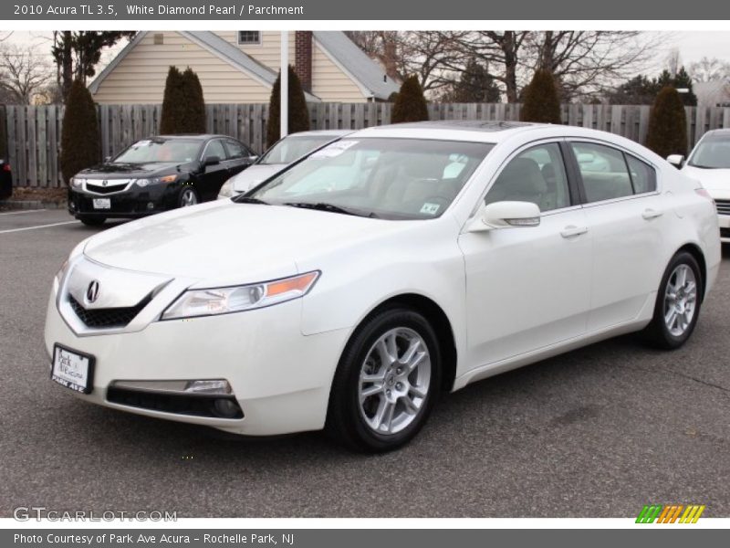 White Diamond Pearl / Parchment 2010 Acura TL 3.5