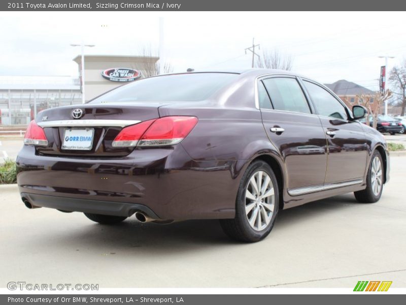 Sizzling Crimson Mica / Ivory 2011 Toyota Avalon Limited