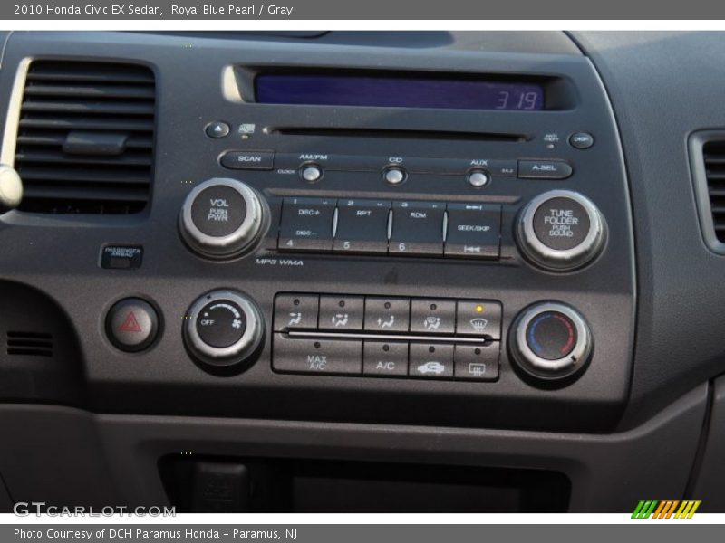 Royal Blue Pearl / Gray 2010 Honda Civic EX Sedan