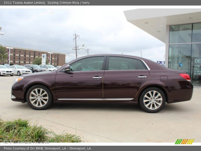 Sizzling Crimson Mica / Ivory 2011 Toyota Avalon Limited