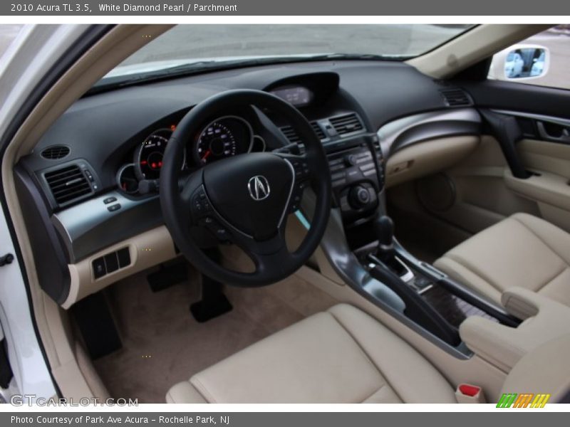 White Diamond Pearl / Parchment 2010 Acura TL 3.5