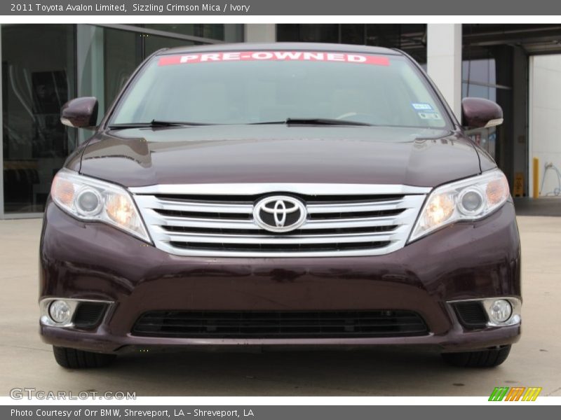 Sizzling Crimson Mica / Ivory 2011 Toyota Avalon Limited