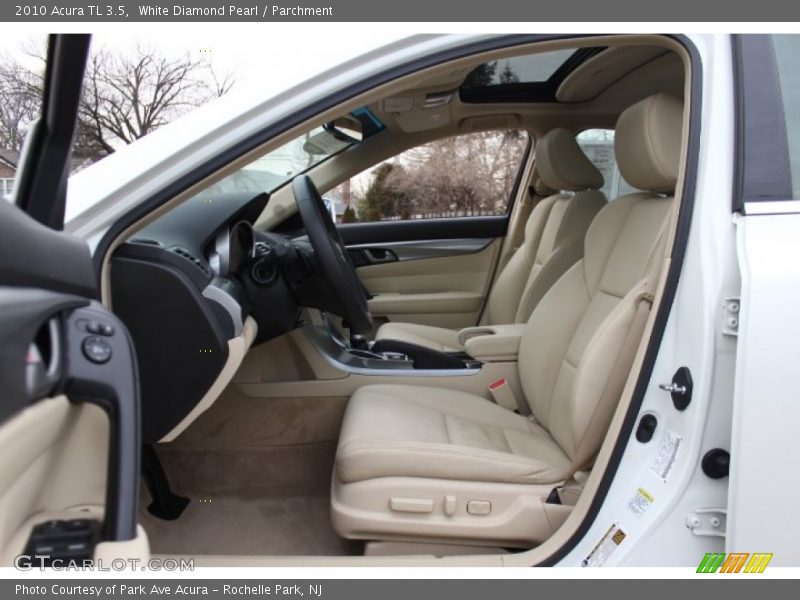 White Diamond Pearl / Parchment 2010 Acura TL 3.5