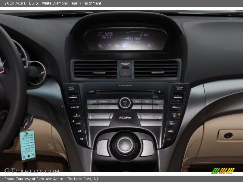 White Diamond Pearl / Parchment 2010 Acura TL 3.5