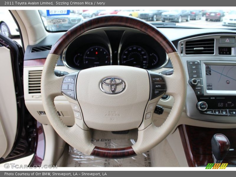 Sizzling Crimson Mica / Ivory 2011 Toyota Avalon Limited