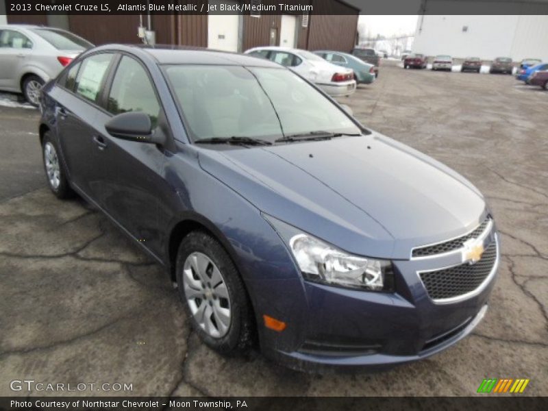 Atlantis Blue Metallic / Jet Black/Medium Titanium 2013 Chevrolet Cruze LS