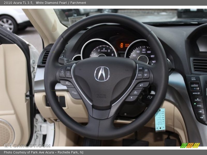 White Diamond Pearl / Parchment 2010 Acura TL 3.5