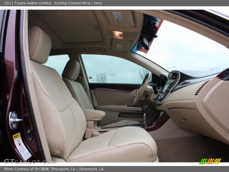 Sizzling Crimson Mica / Ivory 2011 Toyota Avalon Limited