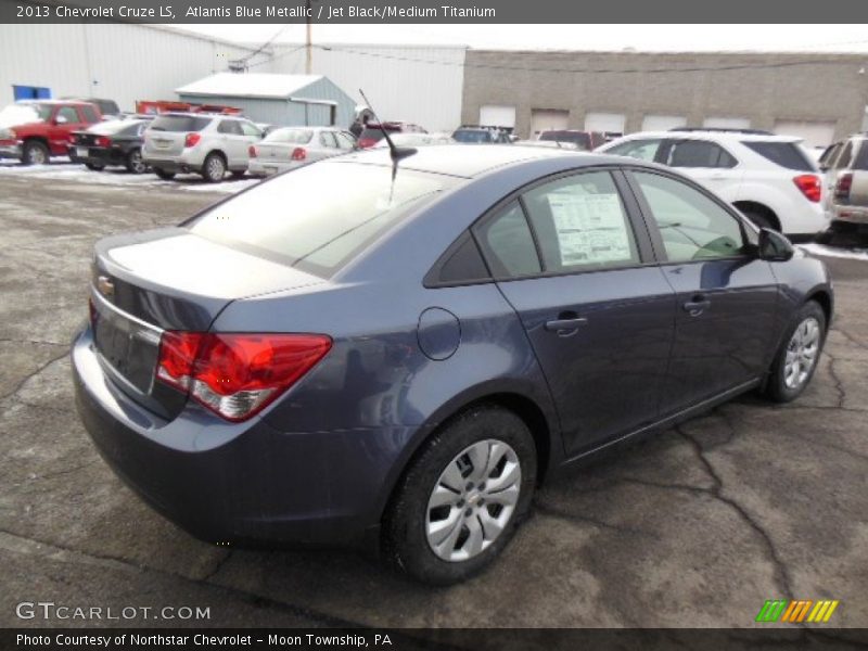 Atlantis Blue Metallic / Jet Black/Medium Titanium 2013 Chevrolet Cruze LS