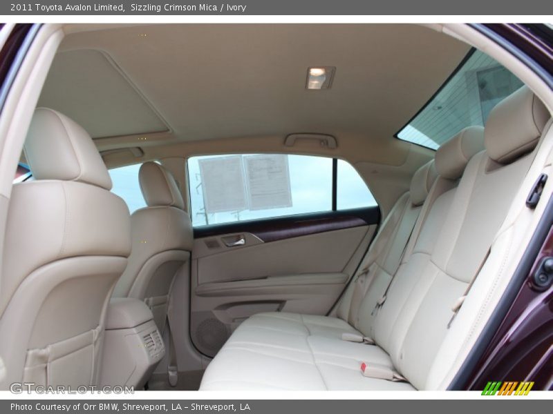 Sizzling Crimson Mica / Ivory 2011 Toyota Avalon Limited