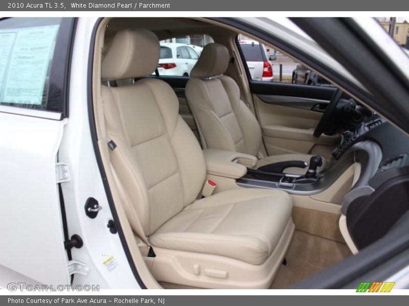White Diamond Pearl / Parchment 2010 Acura TL 3.5