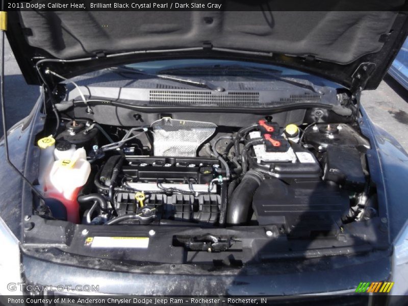 Brilliant Black Crystal Pearl / Dark Slate Gray 2011 Dodge Caliber Heat