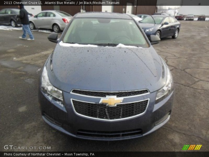 Atlantis Blue Metallic / Jet Black/Medium Titanium 2013 Chevrolet Cruze LS