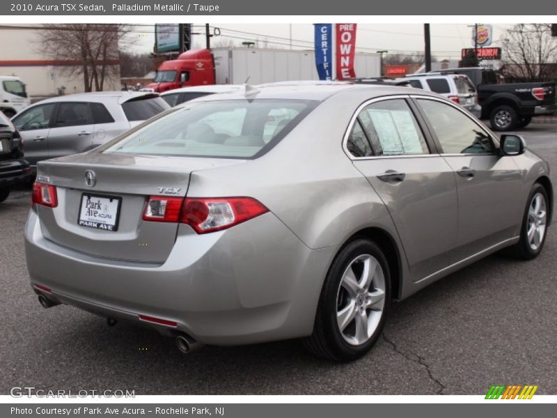 Palladium Metallic / Taupe 2010 Acura TSX Sedan