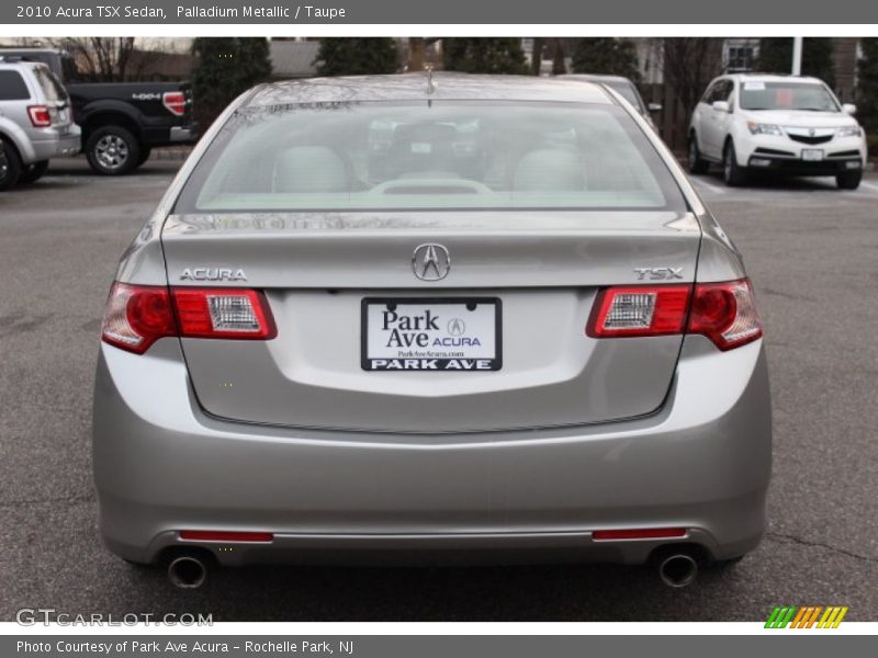 Palladium Metallic / Taupe 2010 Acura TSX Sedan