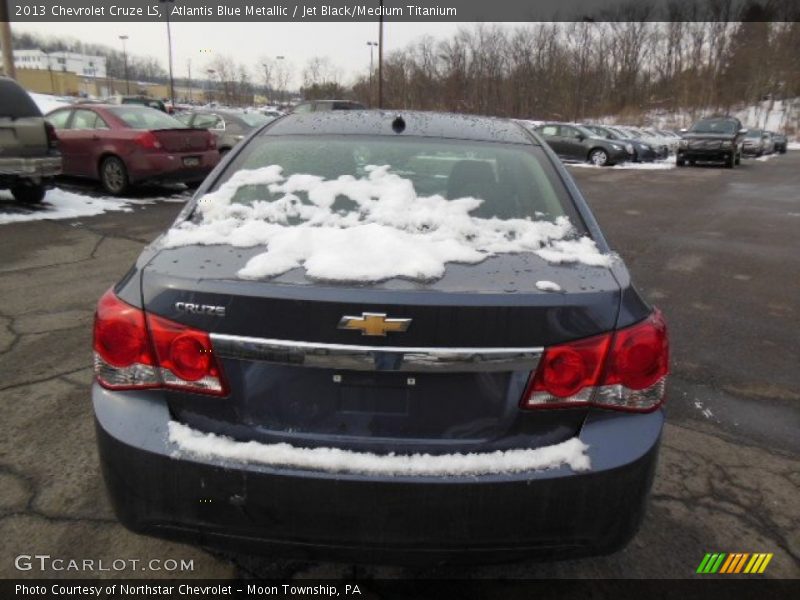 Atlantis Blue Metallic / Jet Black/Medium Titanium 2013 Chevrolet Cruze LS
