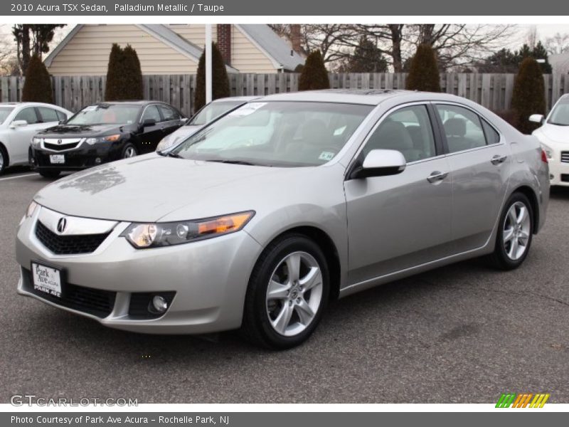 Palladium Metallic / Taupe 2010 Acura TSX Sedan