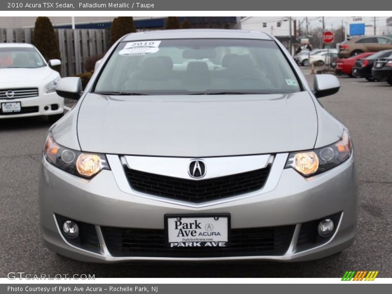 Palladium Metallic / Taupe 2010 Acura TSX Sedan