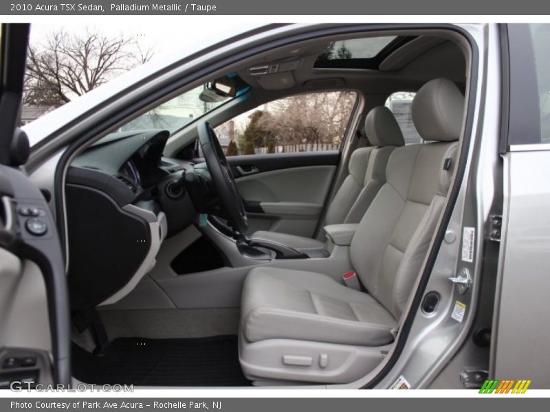 Front Seat of 2010 TSX Sedan