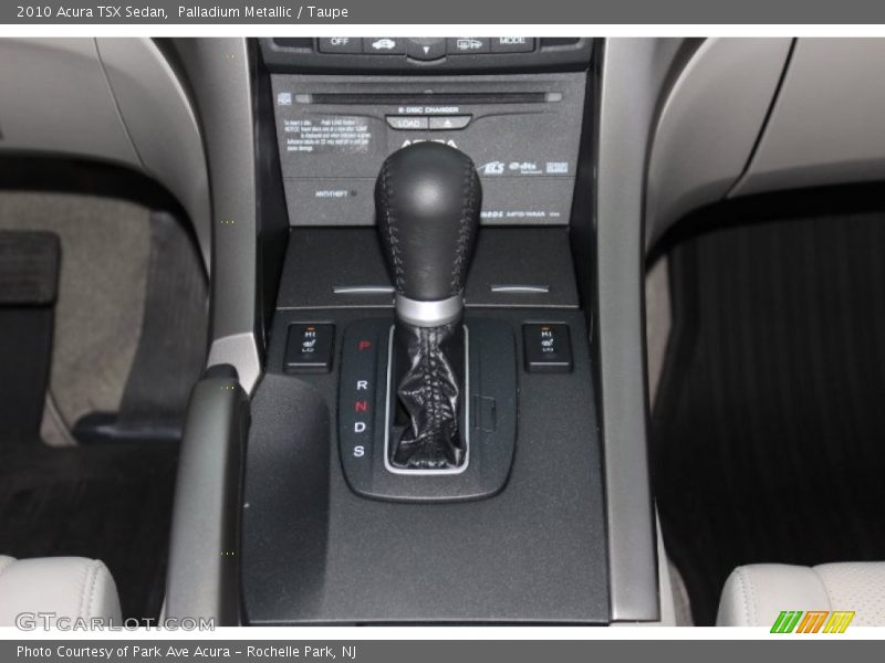  2010 TSX Sedan 5 Speed Automatic Shifter