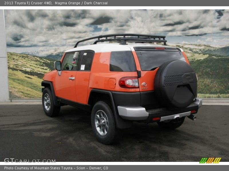 Magma Orange / Dark Charcoal 2013 Toyota FJ Cruiser 4WD
