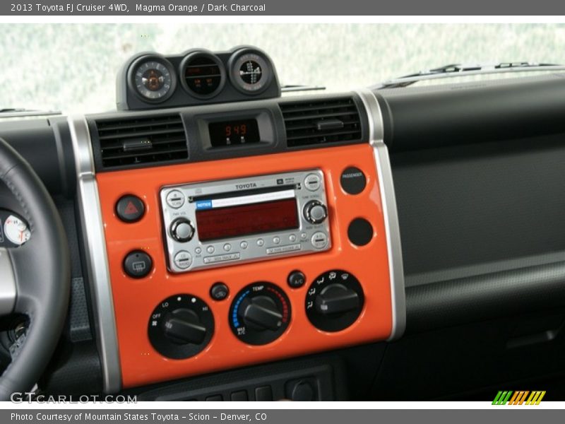 Magma Orange / Dark Charcoal 2013 Toyota FJ Cruiser 4WD