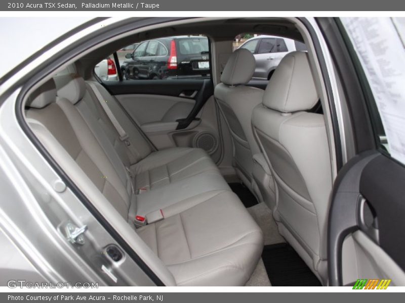 Rear Seat of 2010 TSX Sedan
