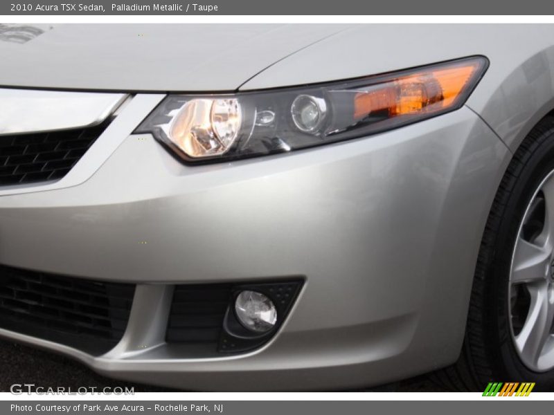 Palladium Metallic / Taupe 2010 Acura TSX Sedan