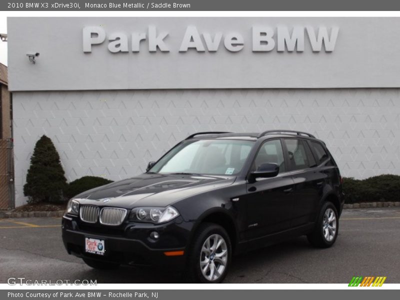 Monaco Blue Metallic / Saddle Brown 2010 BMW X3 xDrive30i