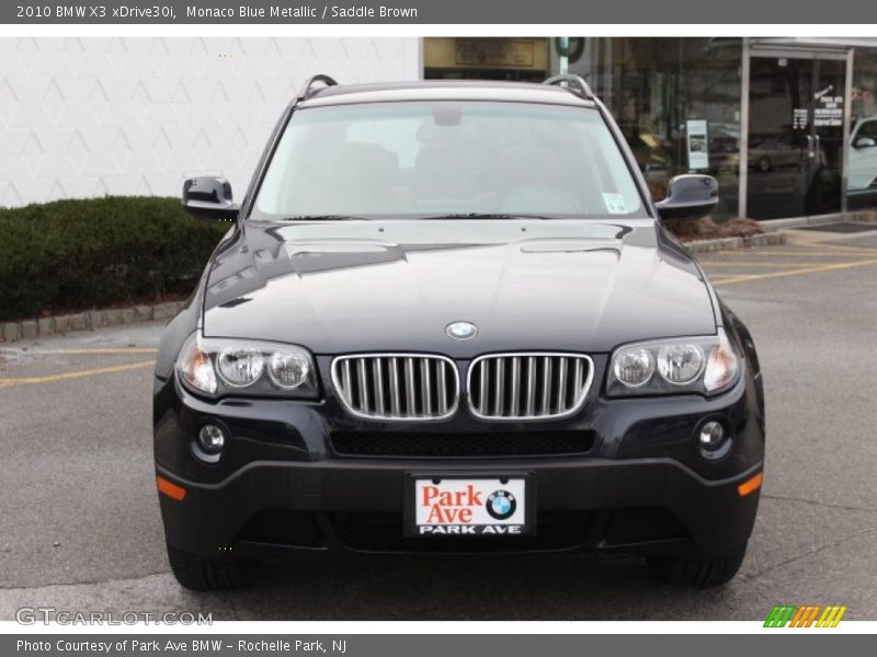 Monaco Blue Metallic / Saddle Brown 2010 BMW X3 xDrive30i