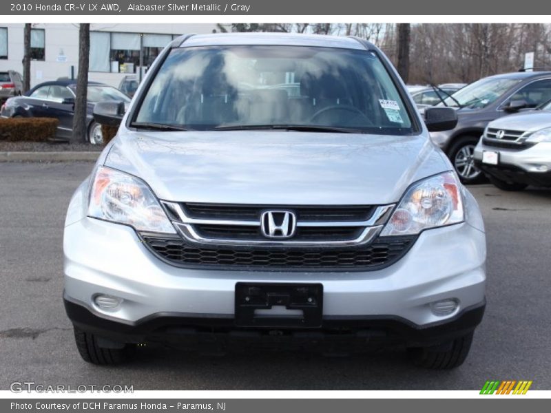 Alabaster Silver Metallic / Gray 2010 Honda CR-V LX AWD
