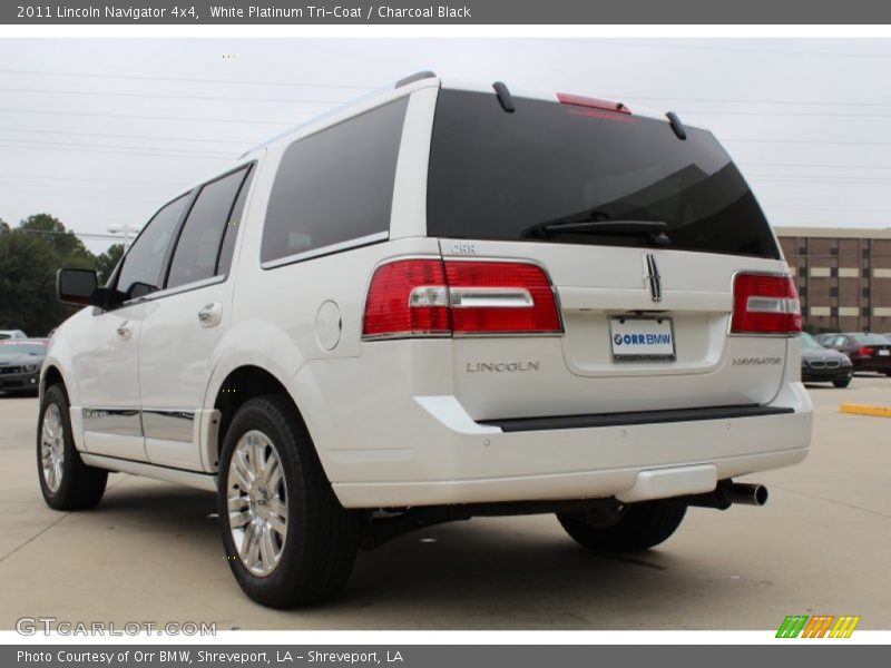 White Platinum Tri-Coat / Charcoal Black 2011 Lincoln Navigator 4x4