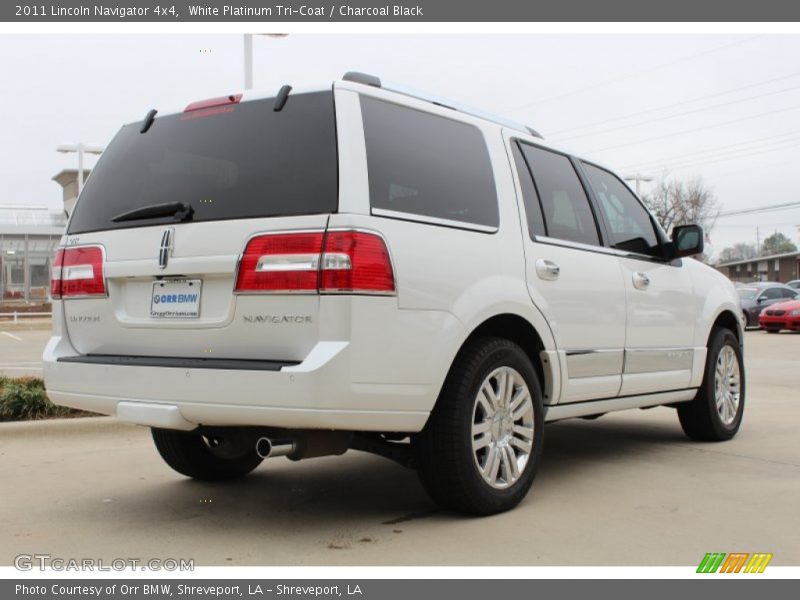 White Platinum Tri-Coat / Charcoal Black 2011 Lincoln Navigator 4x4