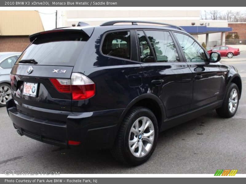Monaco Blue Metallic / Saddle Brown 2010 BMW X3 xDrive30i