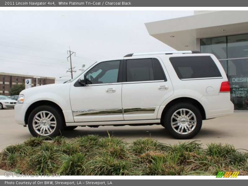 White Platinum Tri-Coat / Charcoal Black 2011 Lincoln Navigator 4x4
