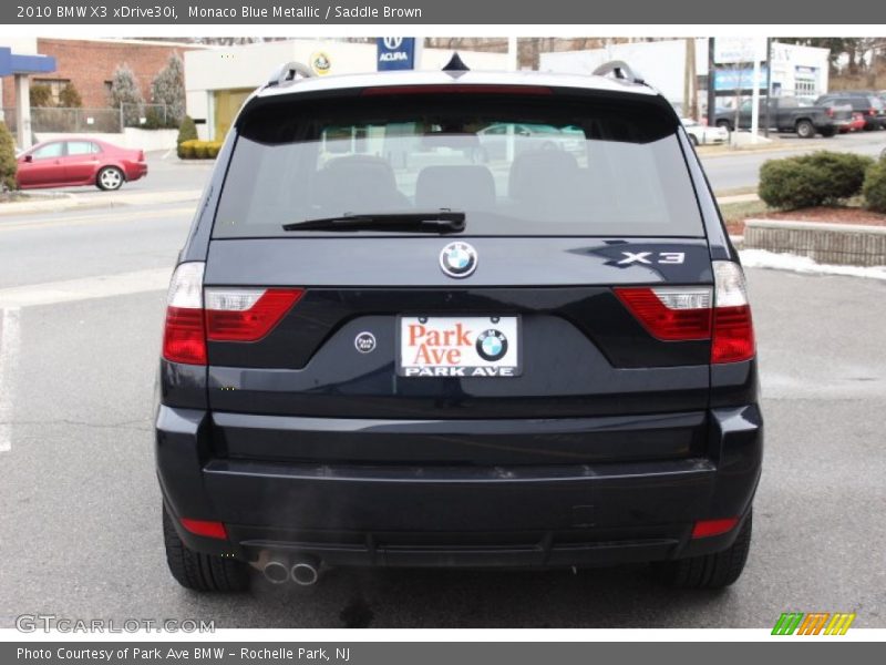 Monaco Blue Metallic / Saddle Brown 2010 BMW X3 xDrive30i
