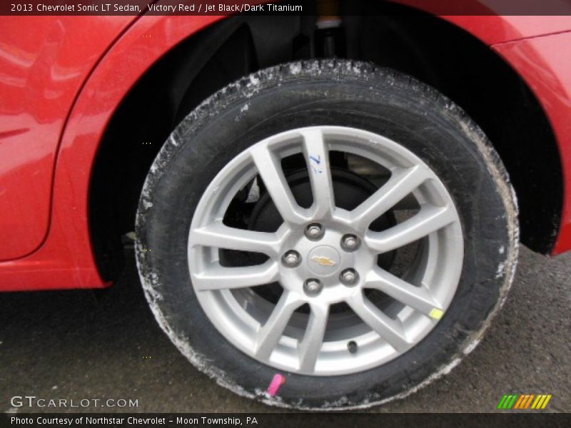 Victory Red / Jet Black/Dark Titanium 2013 Chevrolet Sonic LT Sedan