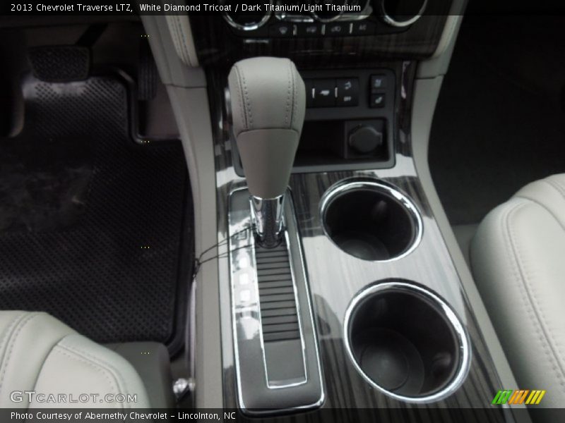 White Diamond Tricoat / Dark Titanium/Light Titanium 2013 Chevrolet Traverse LTZ