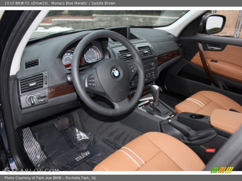  2010 X3 xDrive30i Saddle Brown Interior