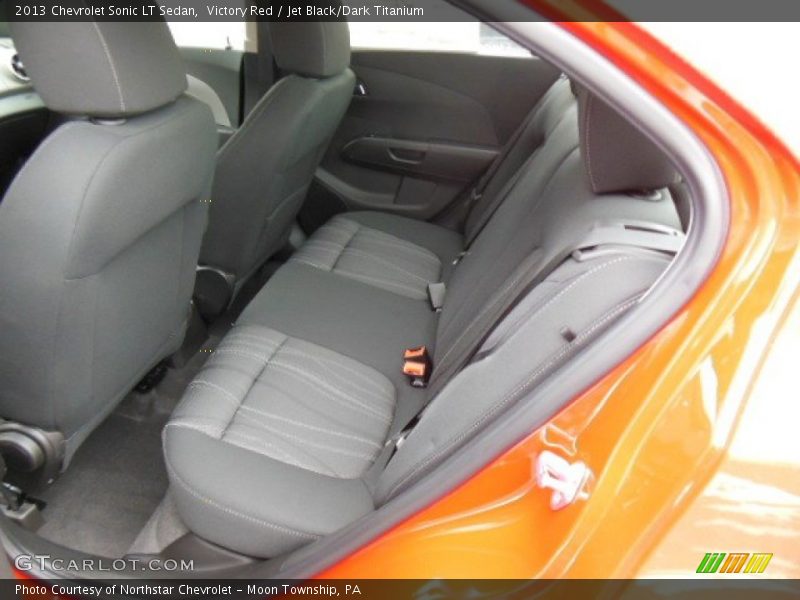 Victory Red / Jet Black/Dark Titanium 2013 Chevrolet Sonic LT Sedan
