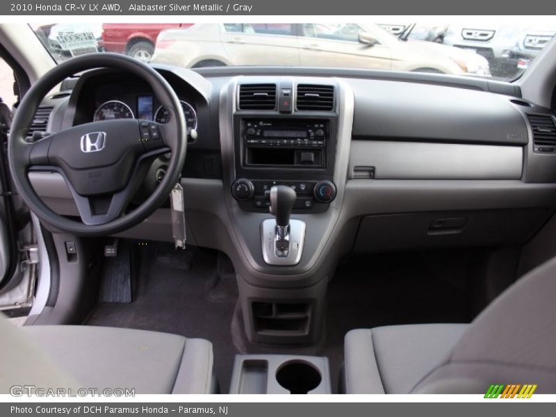 Alabaster Silver Metallic / Gray 2010 Honda CR-V LX AWD